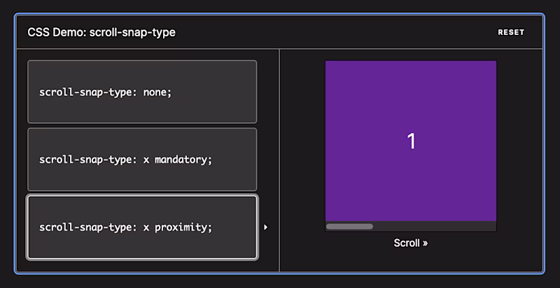 scroll-snap-type demo