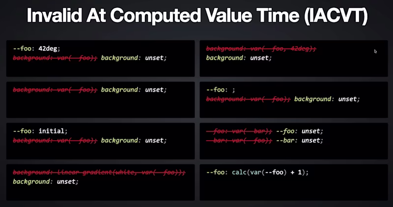 "Invalid at comupted value time" examples