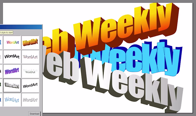 Web Weekly Word Art