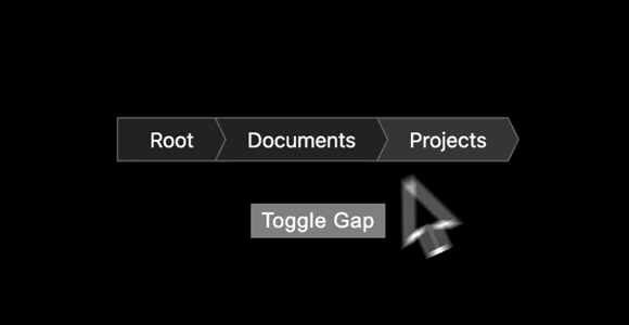 Example showing elements that don't have a rectangular outline when being focused.