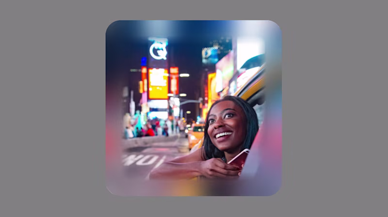 A photo with blurred edges.