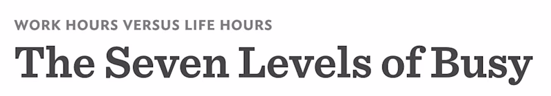 The Seven Levels of Busy