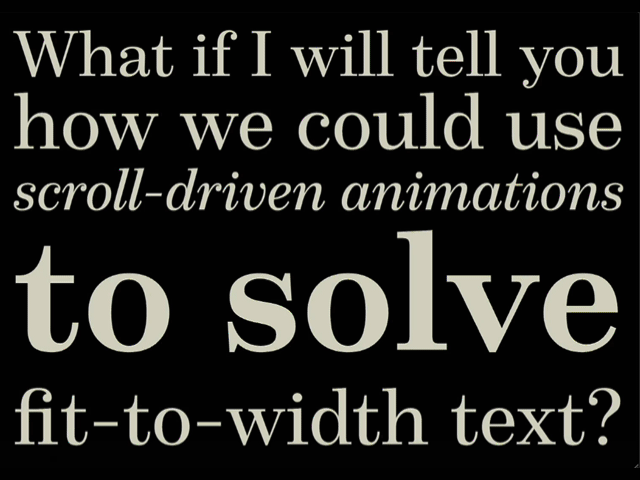 Example of scroll-to-fit text css