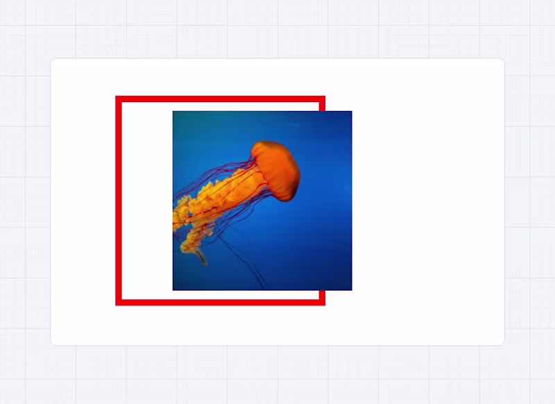 A container with a red border showing that image can overflow.