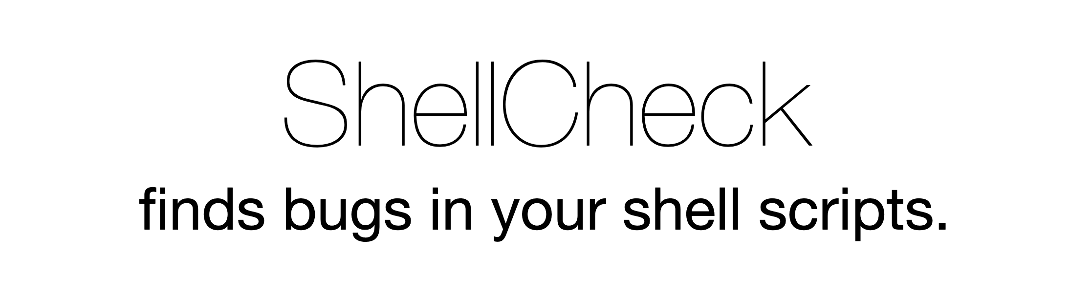 Shell Check – find bugs in your code