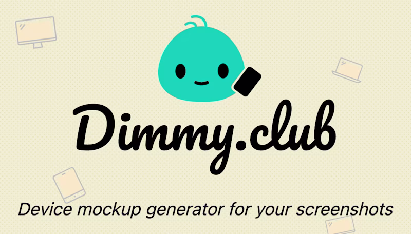 Dimmy.club – device mockup generator for your screenshots 
