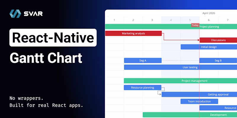 React-Native Gantt Chart — No wrappers. Built for real React apps.