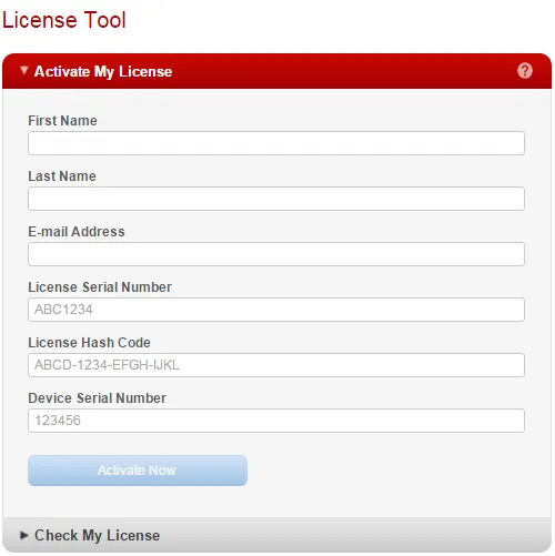 Support - FAQs - Content - Tabs - Licensing - Accordion - 3 - License Tool - Media