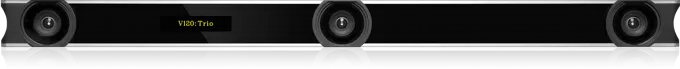 V120 Trio camera shown in front view