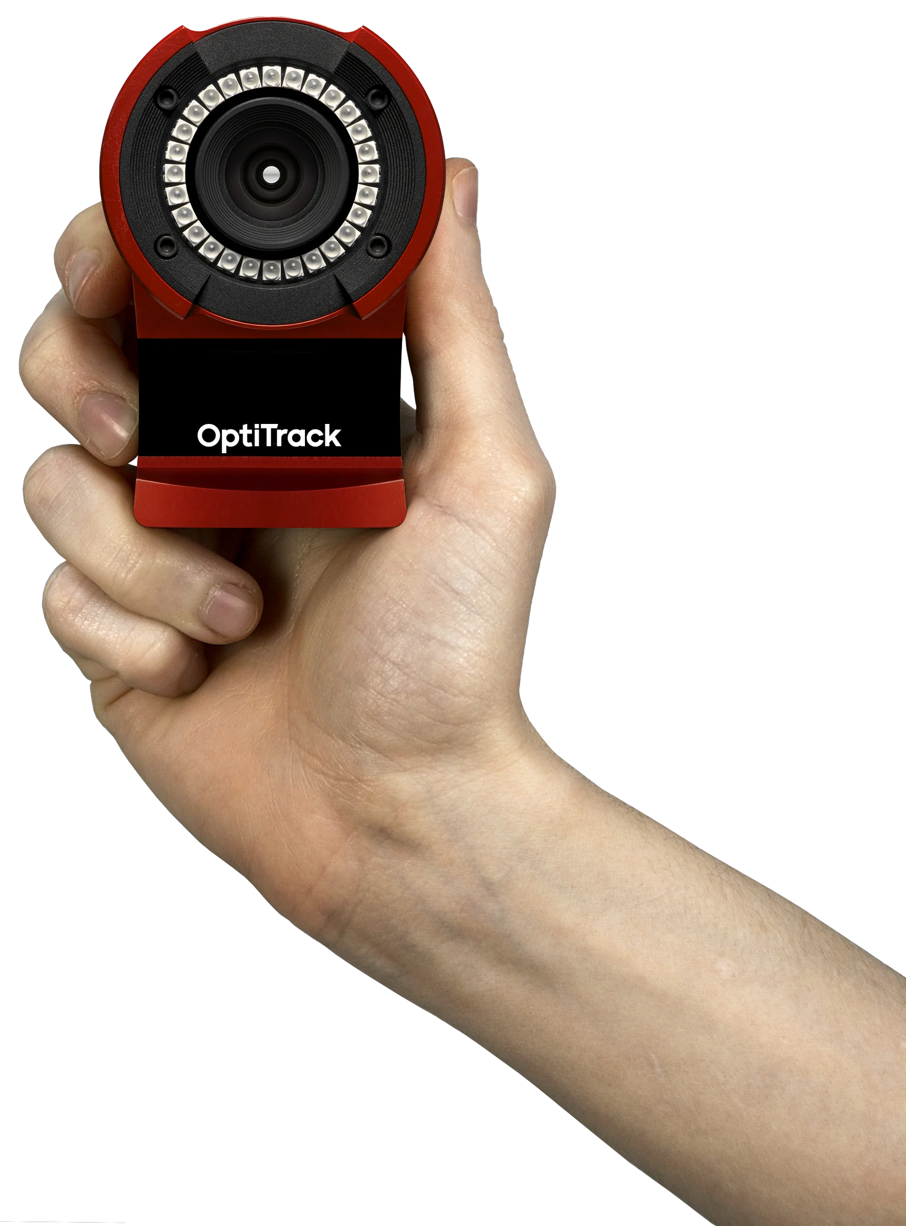 Flex 13 red camera being held in hand