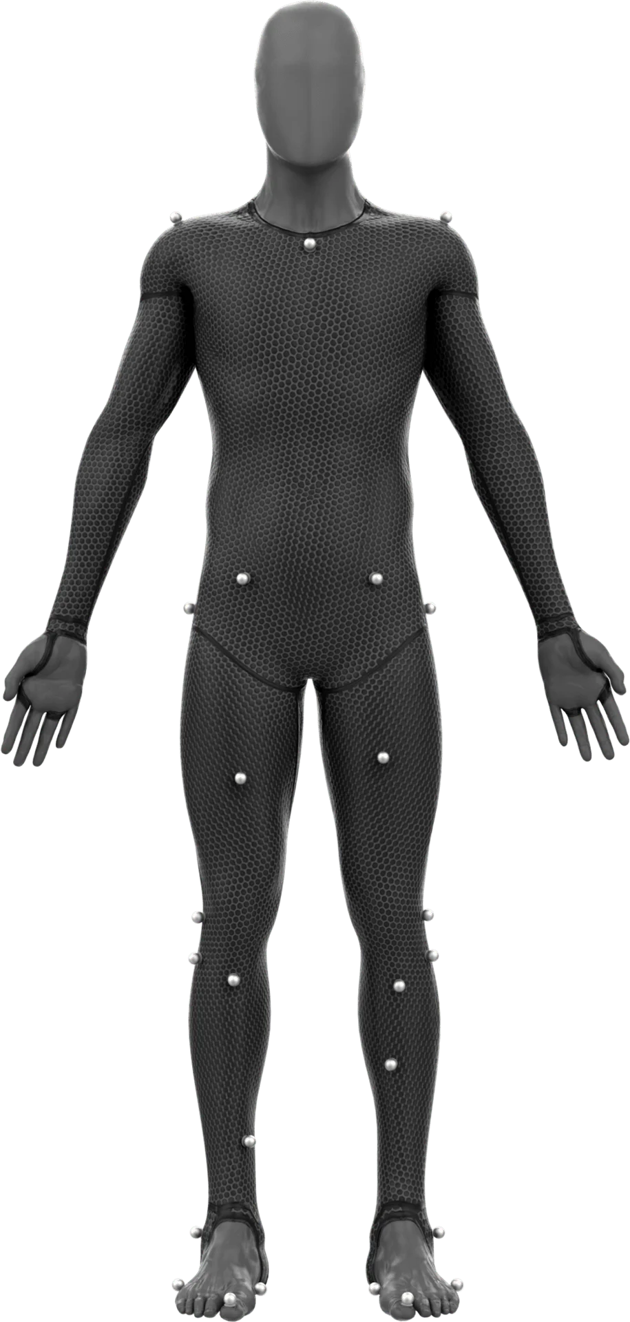 Computer generated body in "A-pose"