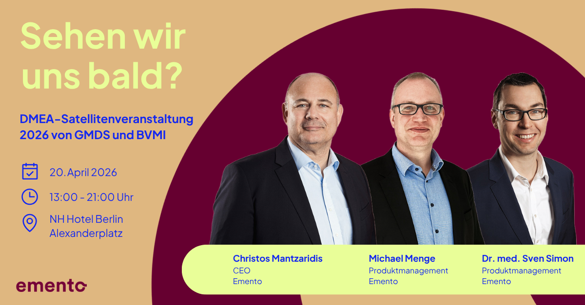 Theorie trifft Praxis: Emento bei der DMEA-Satellitenveranstaltung 2026