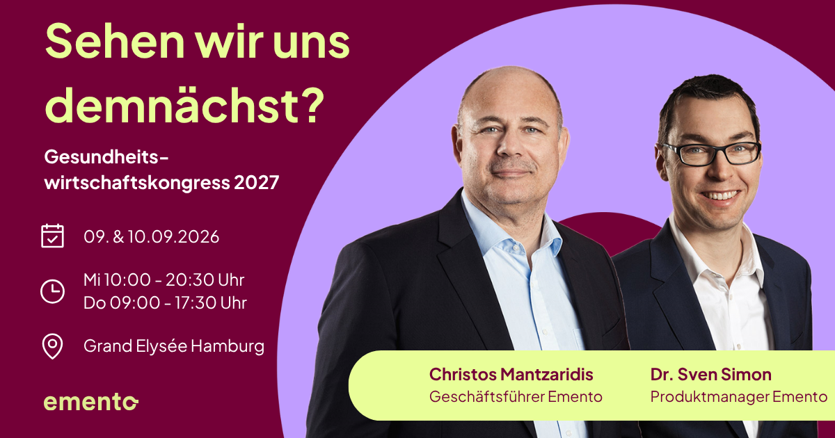 Am 9. und 10. September sind auch wir auf dem Gesundheitswirtschaftskongress (GWK) dabei!