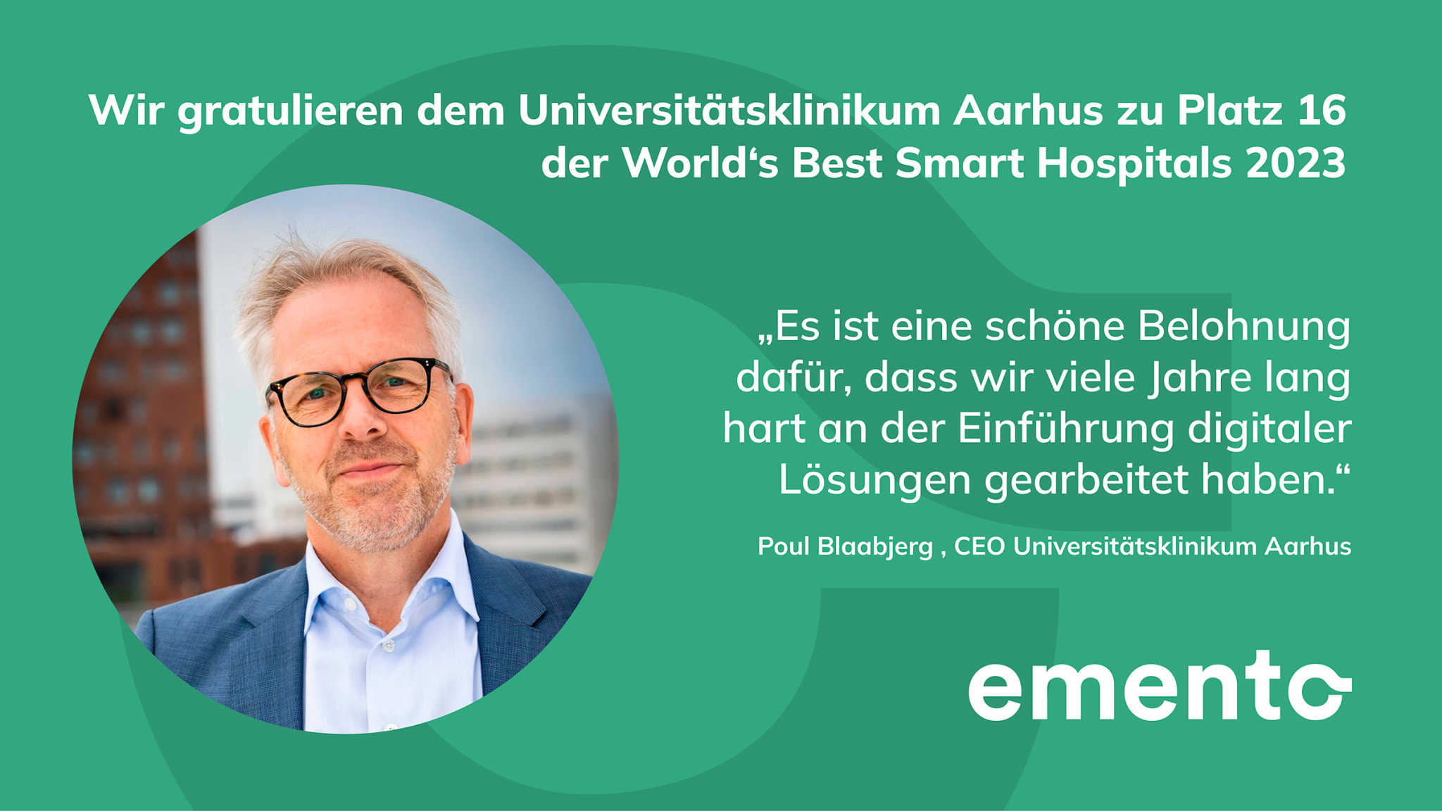 Wir gratulieren dem AUH zu Platz 16 der World's Best Smart Hospitals 2023