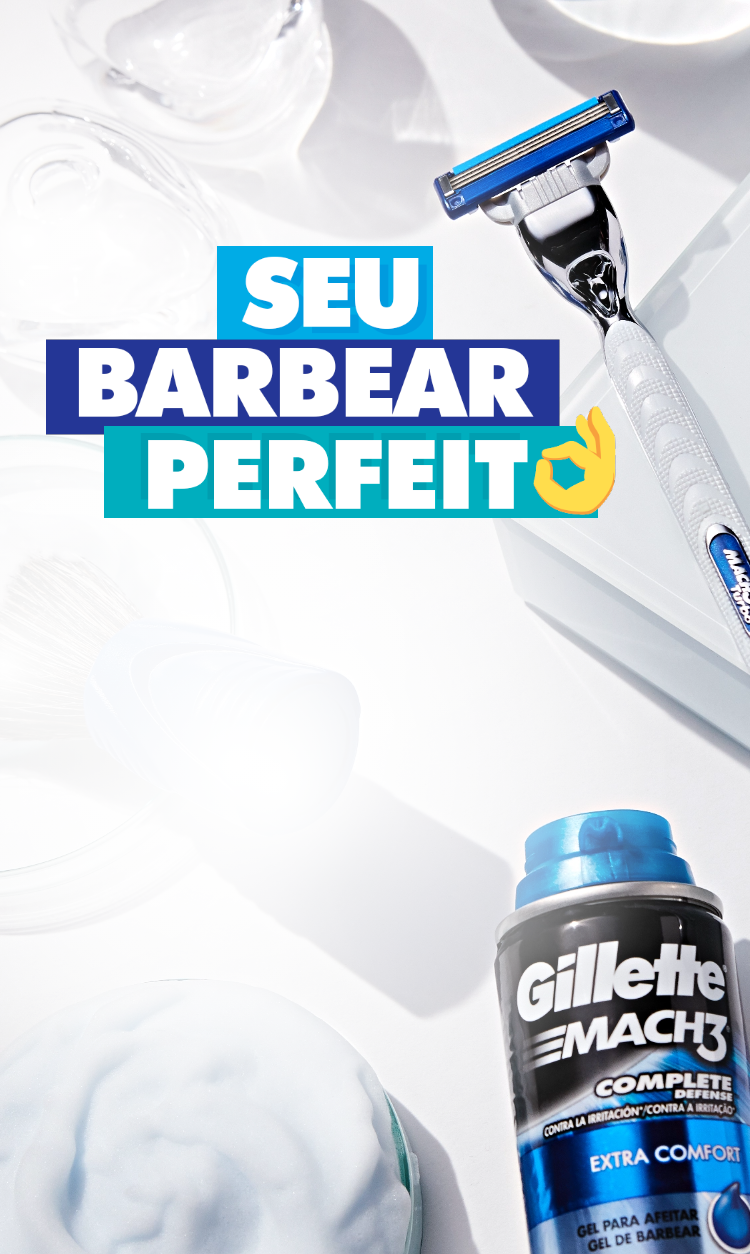 Gillette MACH 3 P s Barba Pele sens vel