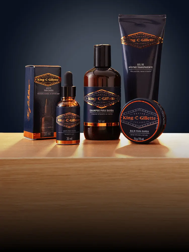 Productos para el cuidado de la barba King C. Gillette Latam