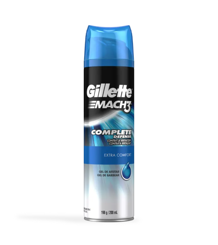 Gel de barbear Gillette MACH3 Complete Defense Extra Comfort