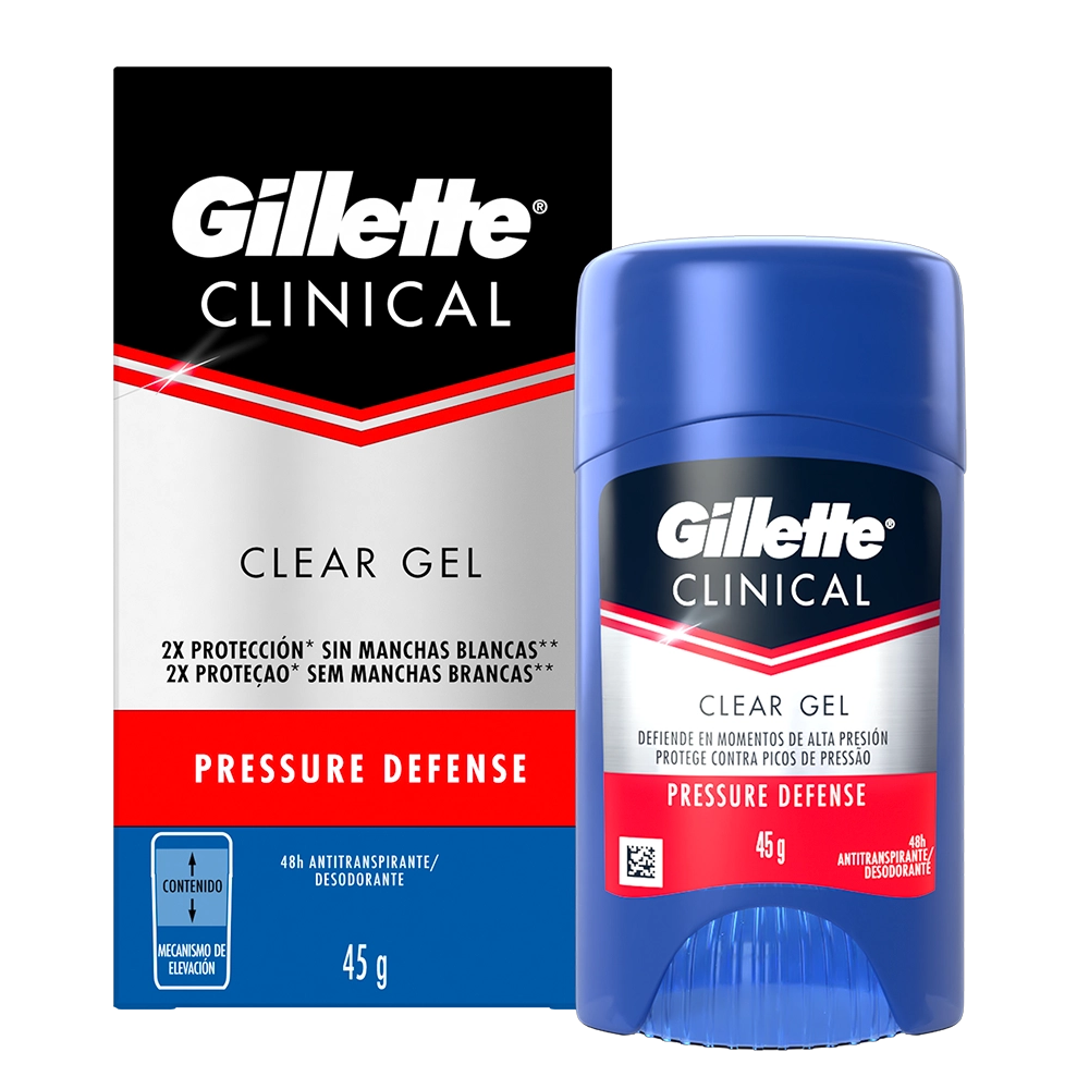 Gel Antitranspirante Clinical Gillette Pressure Defense