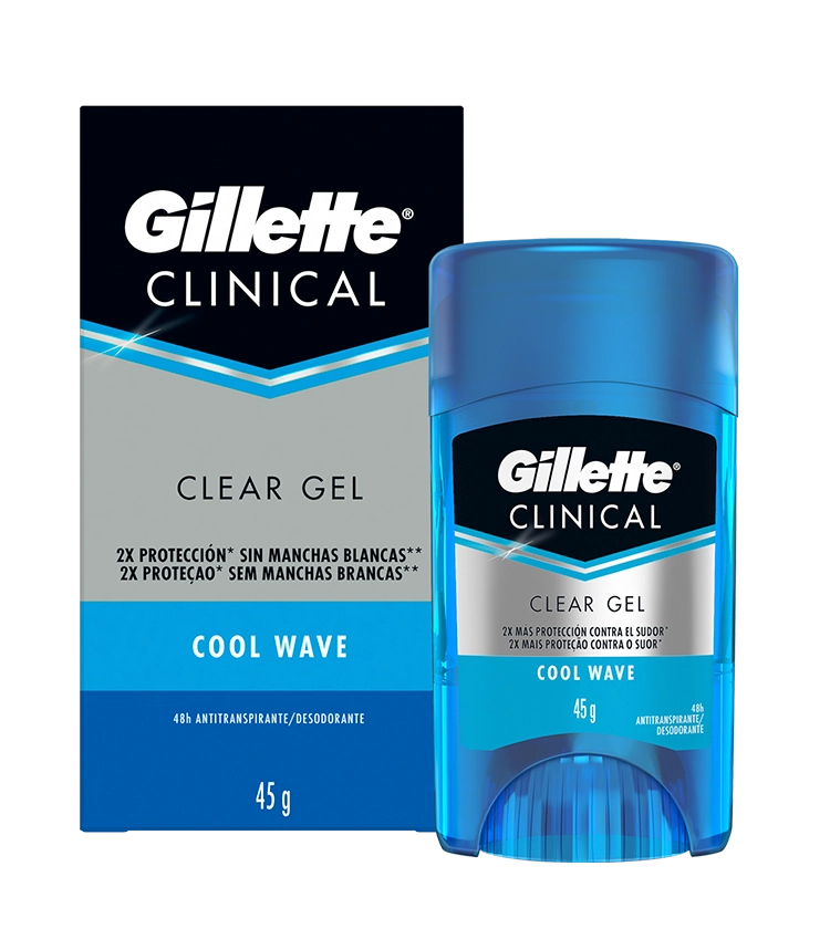 Gel Antitranspirante Clinical Gillette Cool Wave