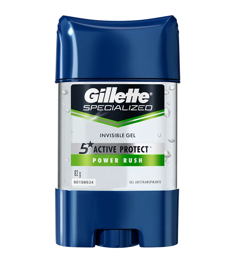 Gel Invisible Antitranspirante Gillette Power Rush