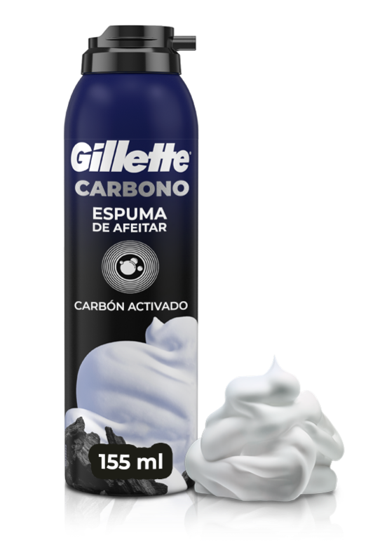 Espuma de afeitar Gillette Carbono