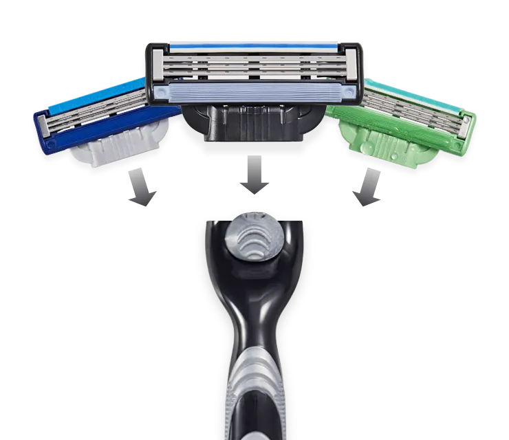 O refil de lâmina de barbear masculino Gillette Mach3 serve para todos os aparelhos de barbear mach3