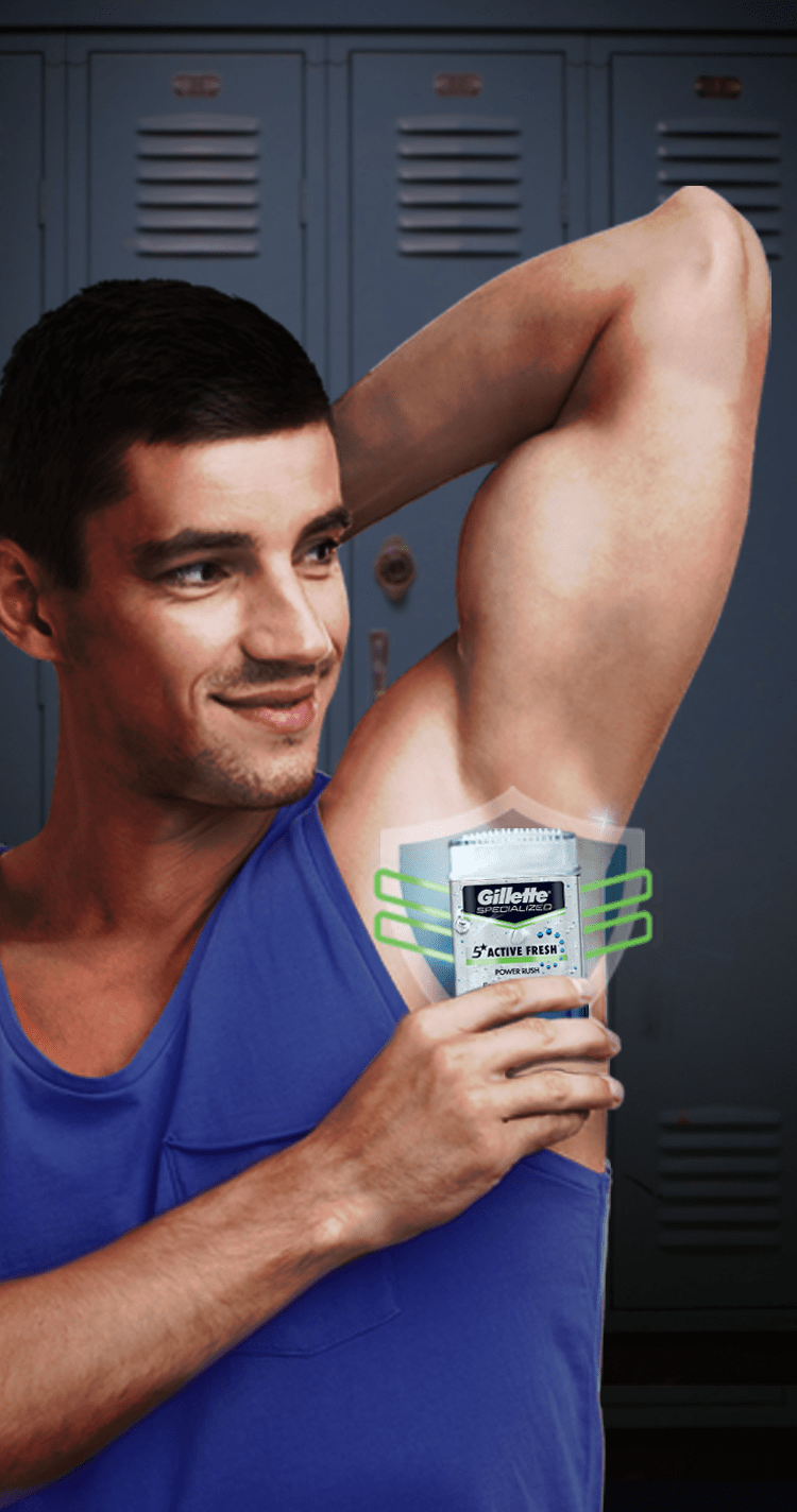 Gillette M-BB-1513 Clear Gel Power Rush por Gillette para  hombres - Desodorante en barra de 4 onzas : Belleza y Cuidado Personal