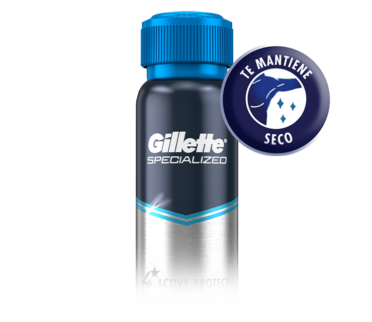 Spray Antitranspirante en Aerosol para hombre de Gillette que te mantiene seco