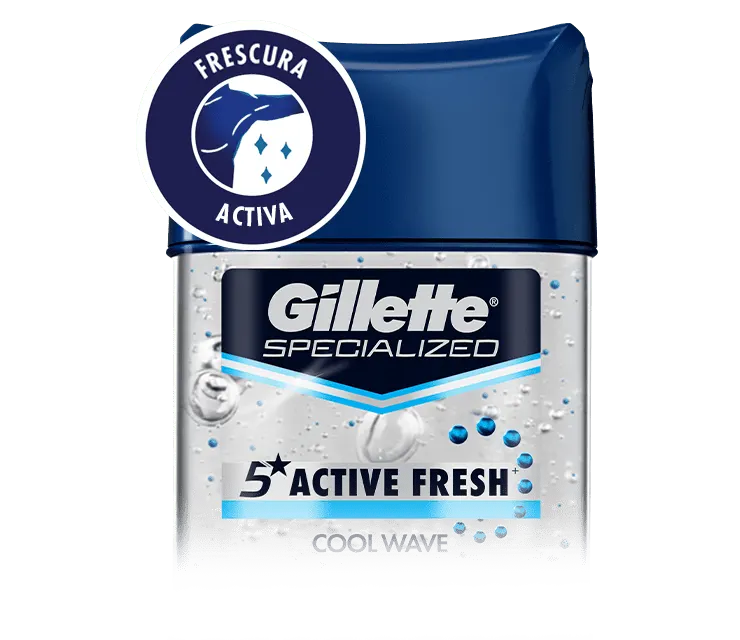 Gel Antitranspirante Active Fresh de Gillette con fragancia que dura todo el día