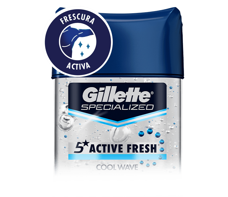 Gel Antitranspirante Active Fresh de Gillette con fragancia que dura todo el día