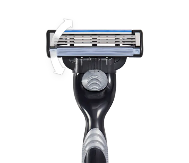 Máquina de barbear Gillette Mach3 com cabeça flexível