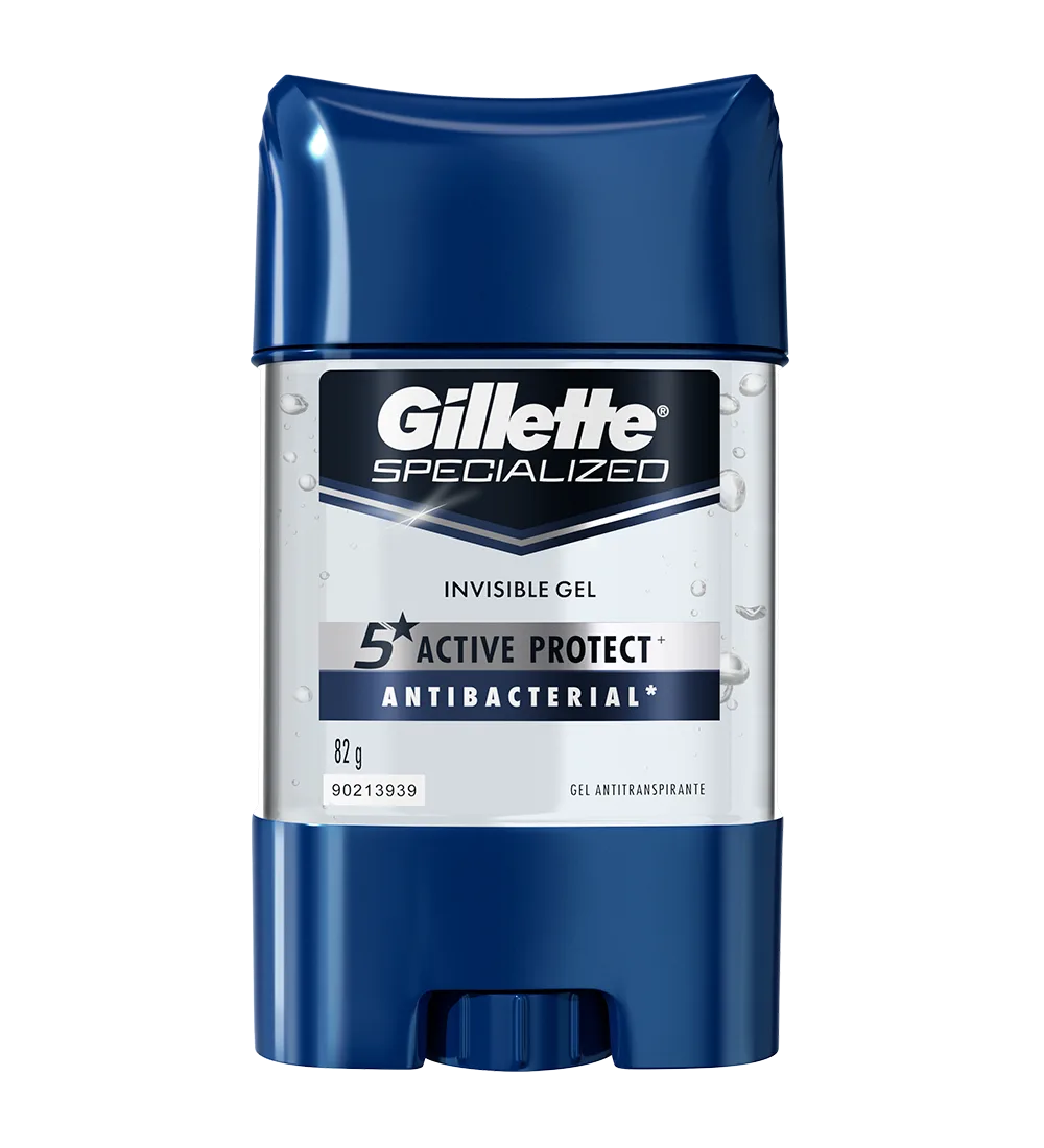 Desodorante Antitranspirante Gillette Invisible Gel Antibacterial - 82g