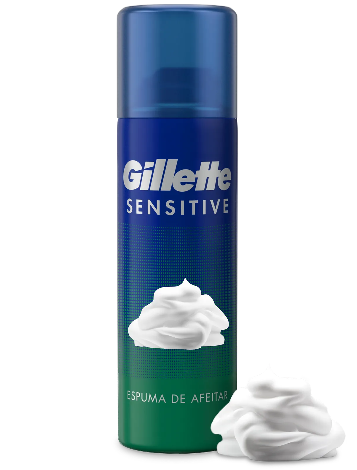 Espuma de afeitar Gillette Sensitive con mayor lubricación