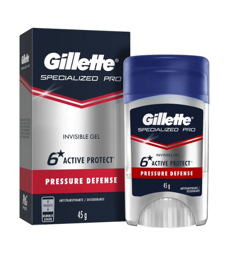 Gillette Specialized gel antitranspirante pró pressão defesa