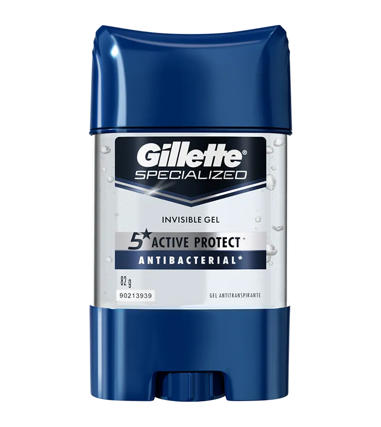 Gel Invisible Antitranspirante Gillette Antibacterial