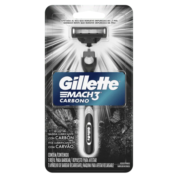 Máquina de afeitar Gillette MACH3 Carbono