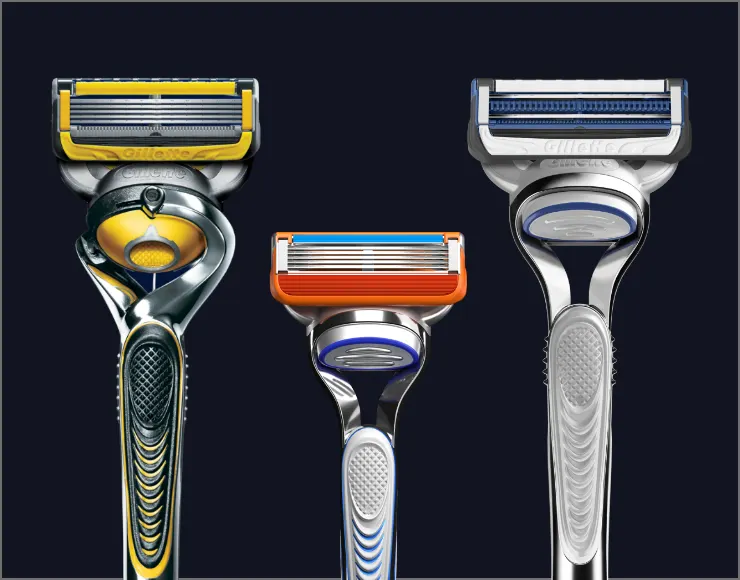 Personalizando o seu barbear: cabos e lâminas de barbear Fusion5™