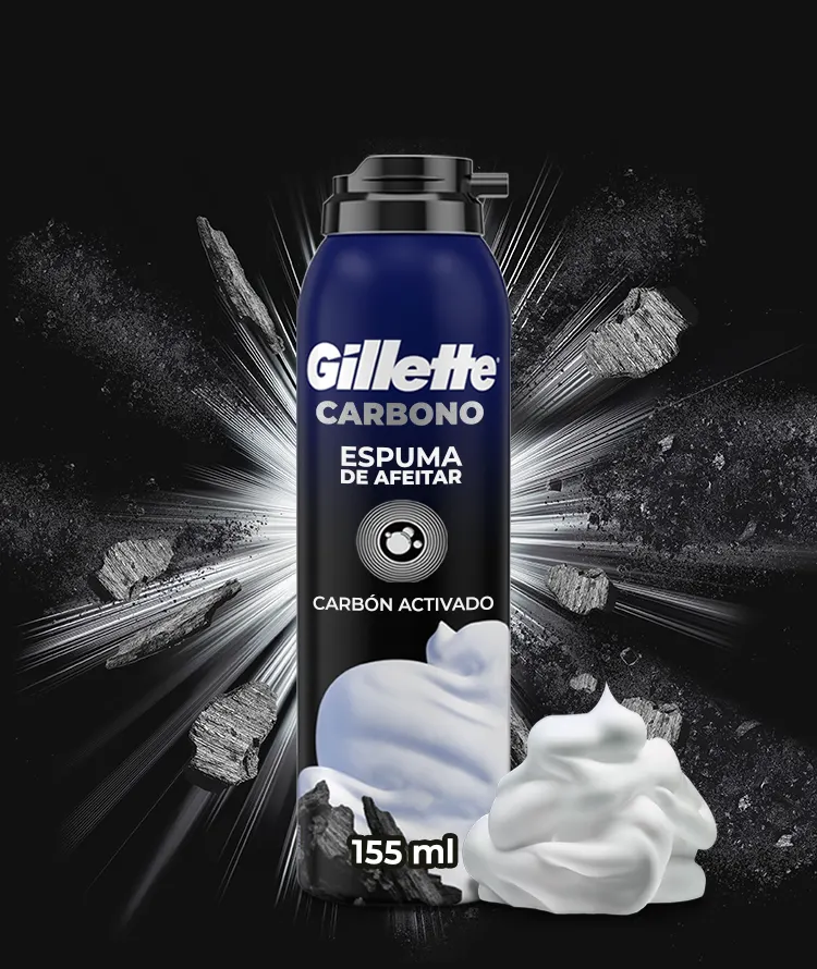 Espuma de afeitar Gillette Carbono