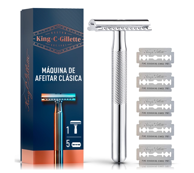 Máquina De Afeitar Clásica King C. Gillette