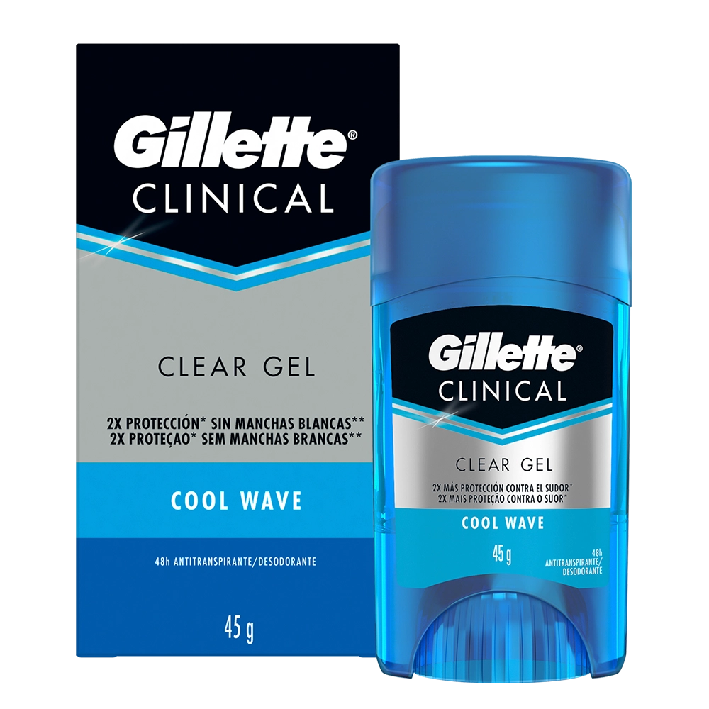 Gel Antitranspirante Clinical Gillette Cool Wave