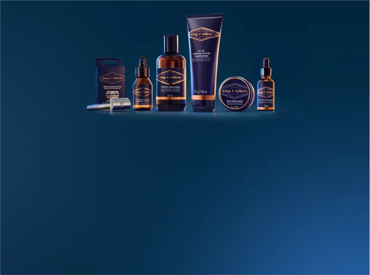 Productos para estilo de barba King C. Gillette