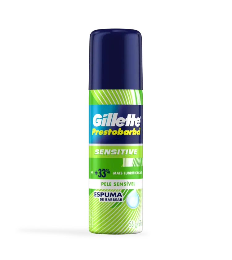 Espuma De Barbear Gillette Prestobarba Sensitive - 56g