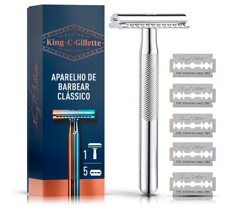 Aparelho De Barbear Clássico King C. Gillette