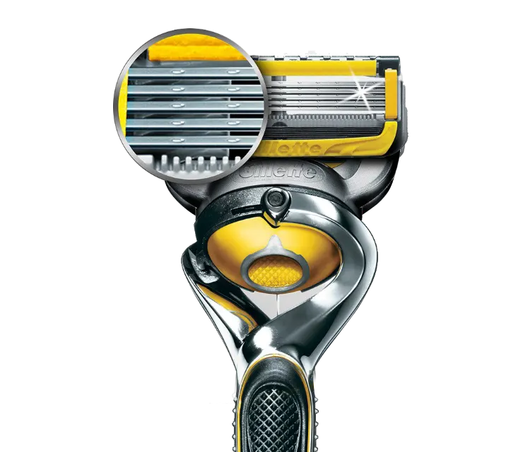 Tecnologia de barbear avançada de 5 lâminas