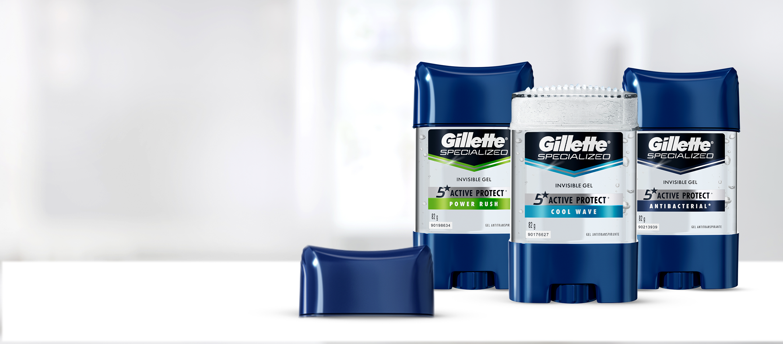 Desodorante Gillette Specialized Cool Wave Gel Para Hombres