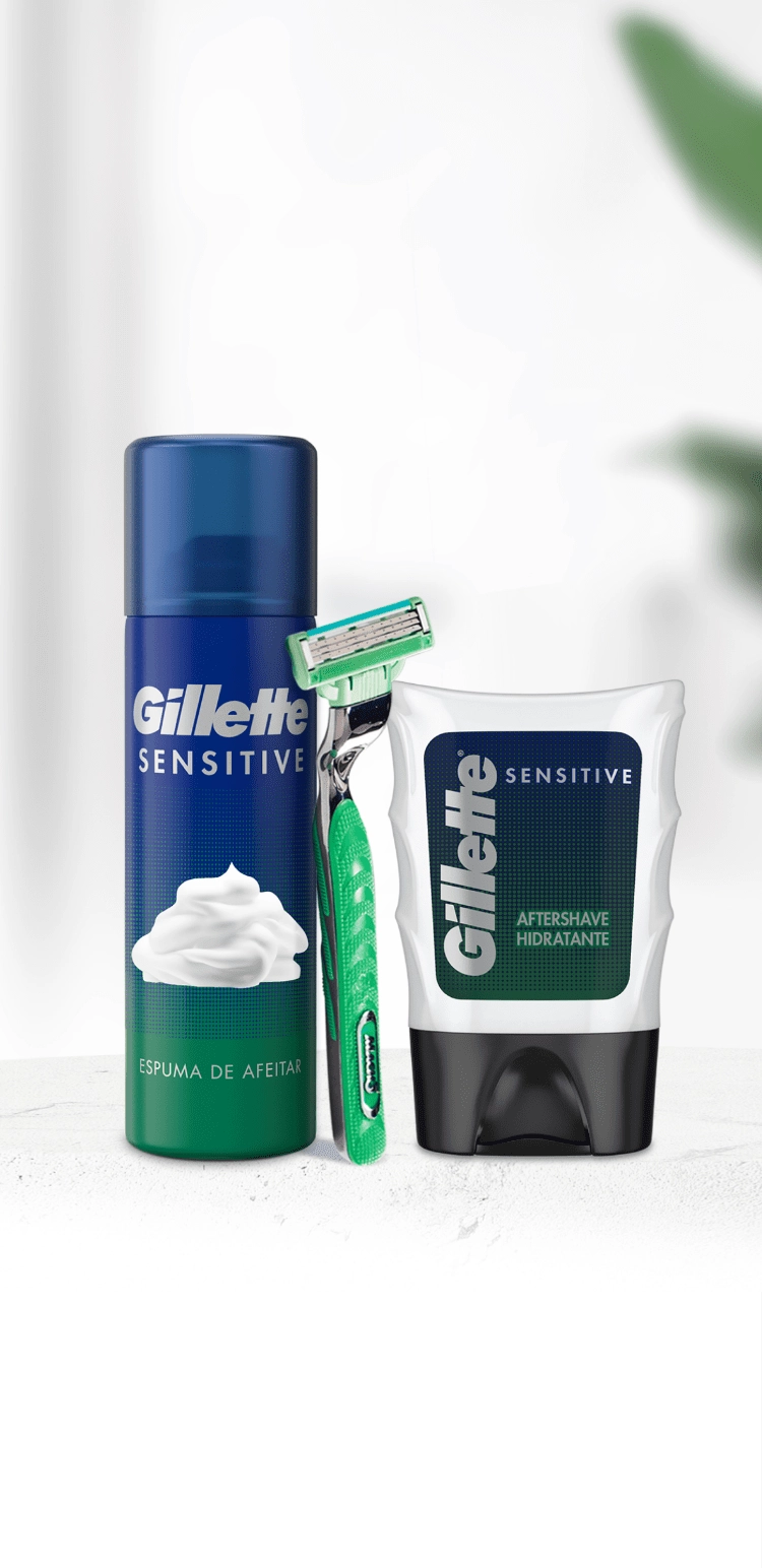 Kit de afeitado para hombre Gillette