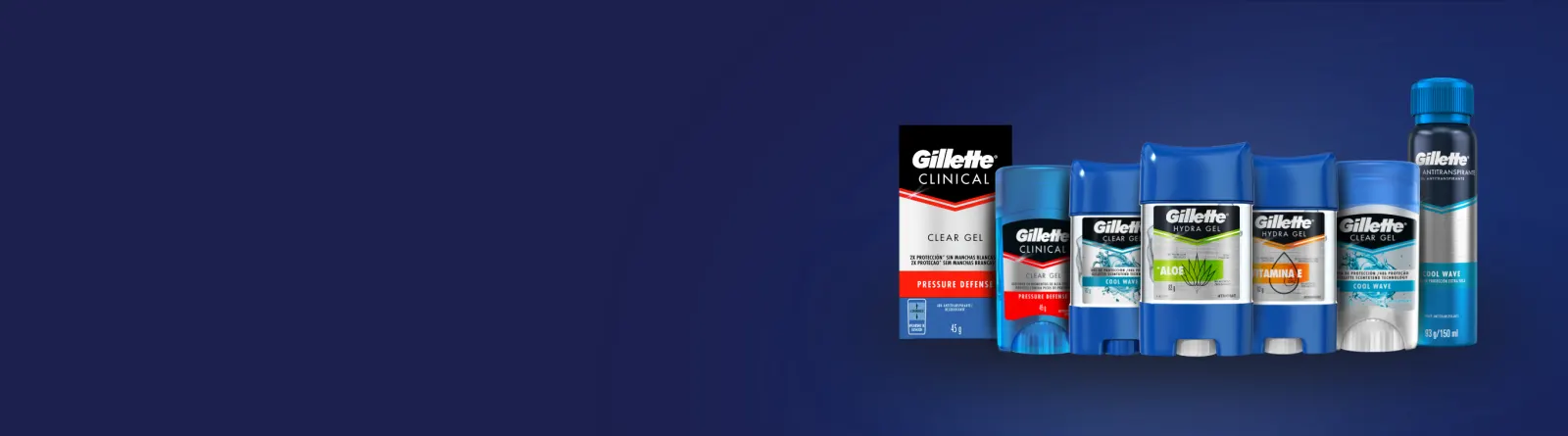 Complementá tu kit de productos de cuidado personal con Desodorantes y Antitranspirantes Gillette