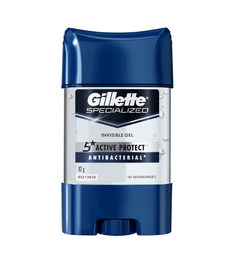 Desodorante Antitranspirante Gillette Invisible Gel Antibacterial - 82g