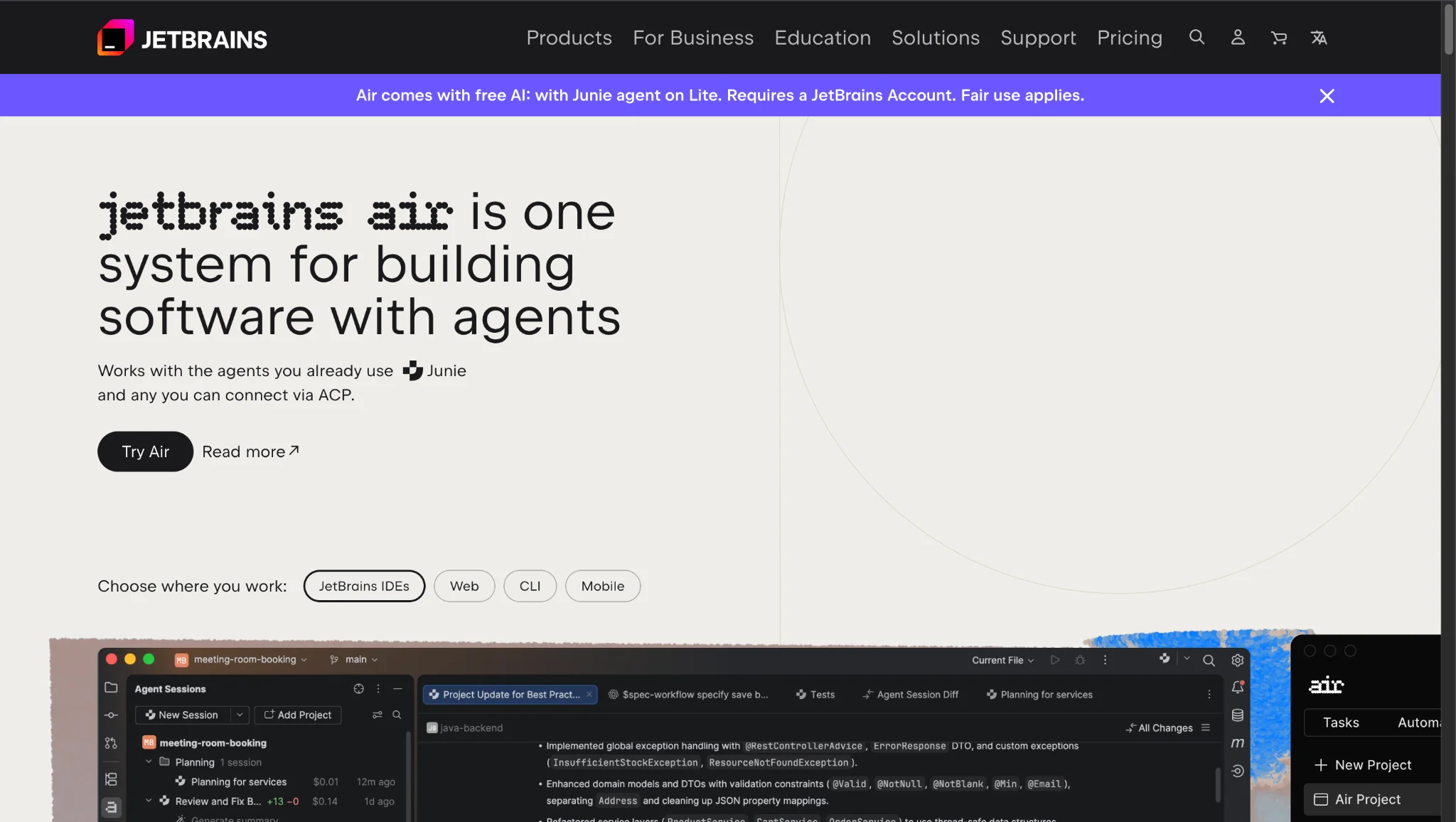 JetBrains Air, a GitHub Copilot alternative
