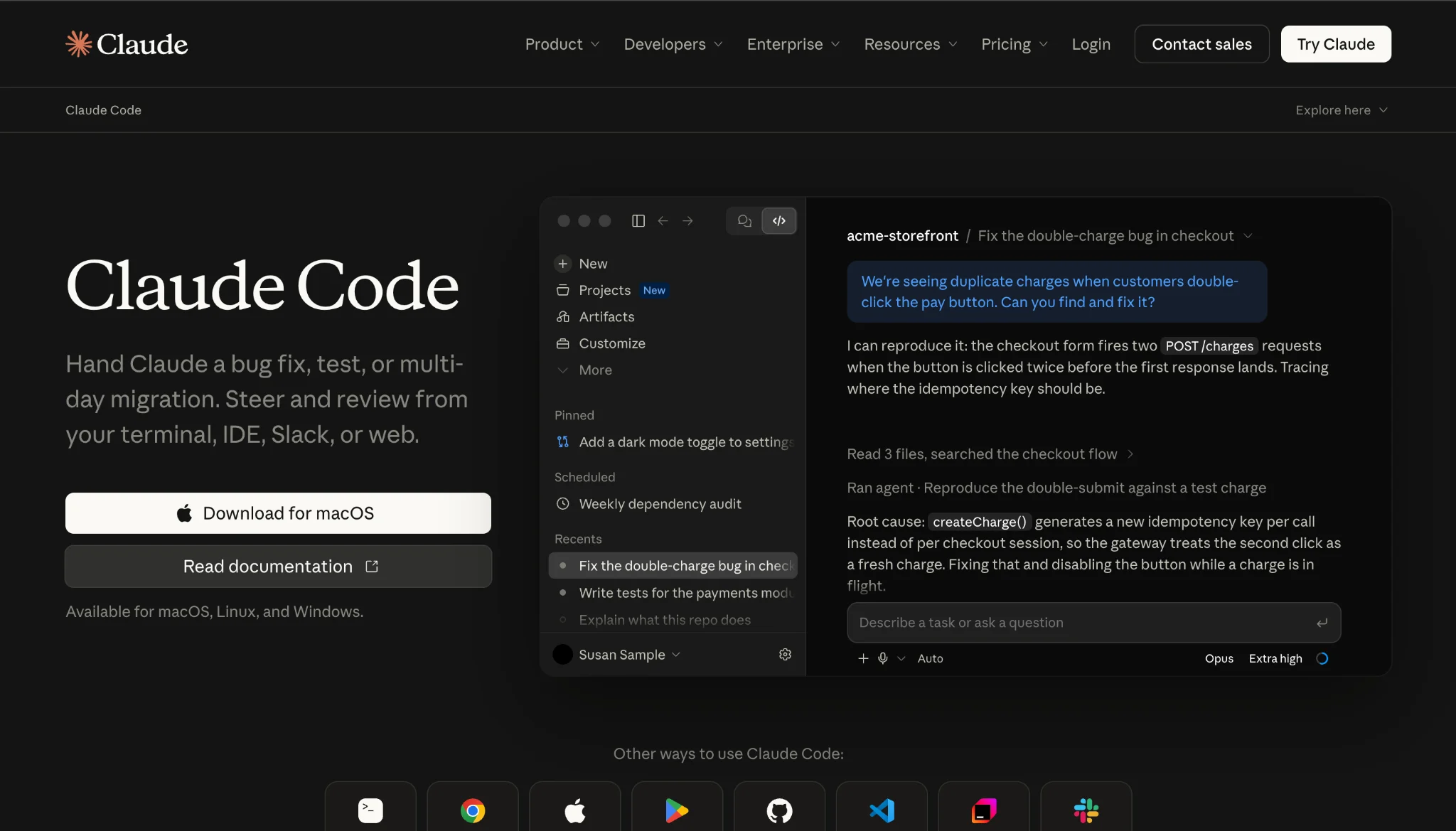 Claude Code, a GitHub Copilot alternative